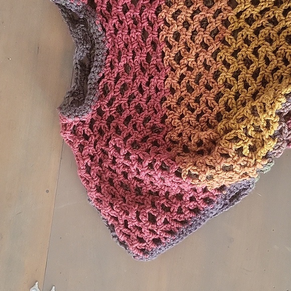 Crocheted Crop Top Crocheted by my Daughter - Picture 4 of 5